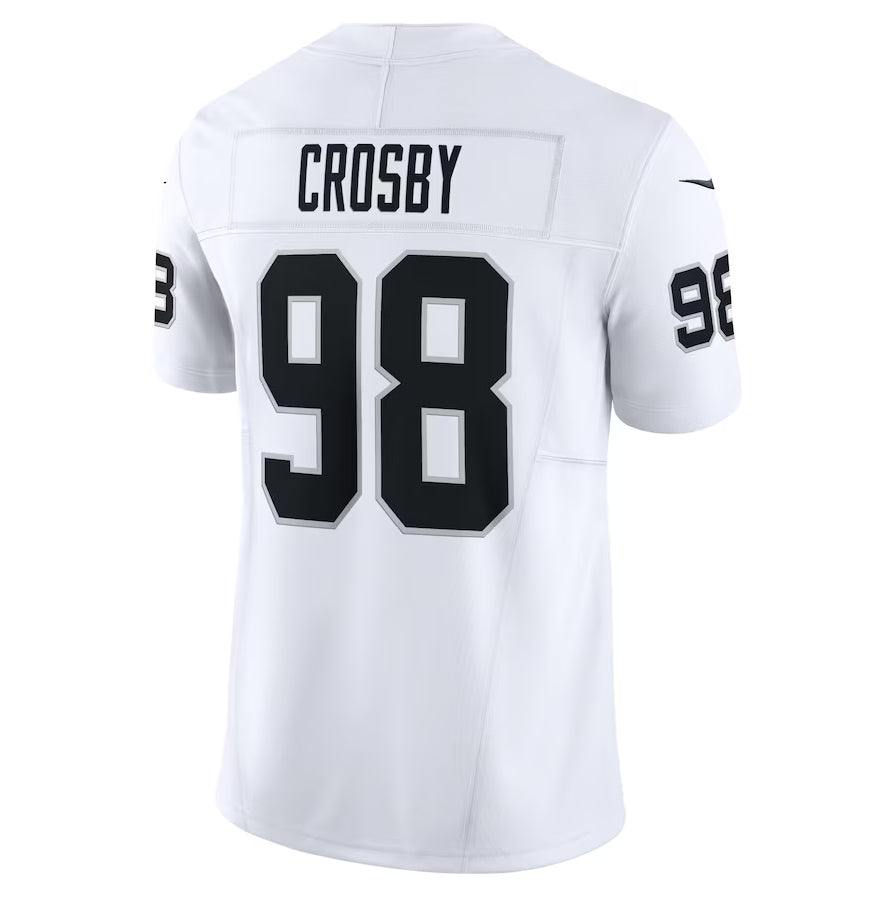 LV.Raiders #98 Maxx Crosby Player White Vapor F.U.S.E. Limited Stitched American Football Jerseys football jersey product view 1