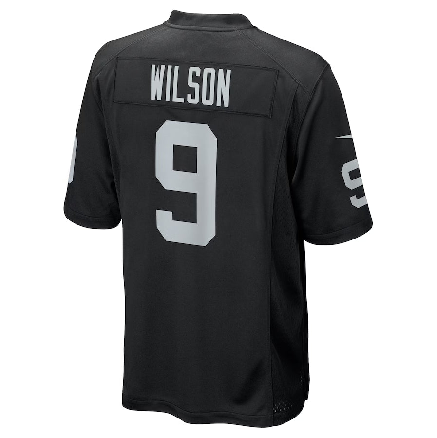 LV.Raiders #9 Tyree Wilson Player Black Game Stitched American Football Jerseys football jersey product view 1