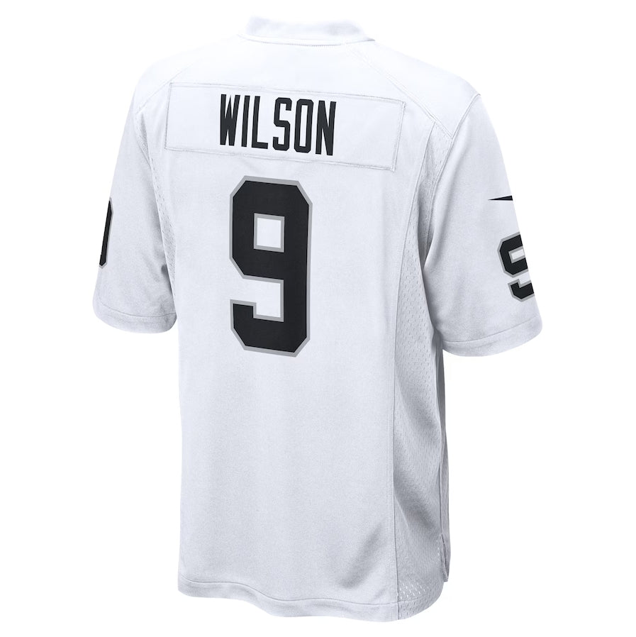 LV.Raiders #9 Tyree Wilson Player White Game Stitched American Football Jerseys football jersey product view 1
