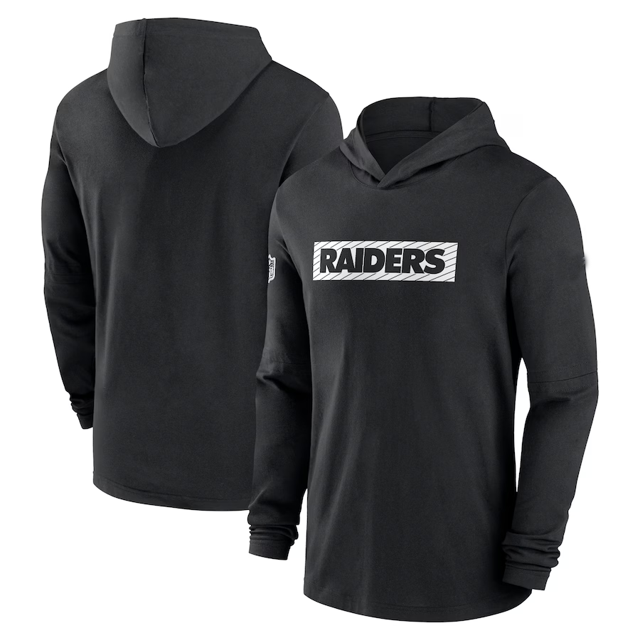 LV.Raiders Salute To Service Club Pullover Hoodie Black Player Jersey Stitched American Football Jerseys football jersey product view 1
