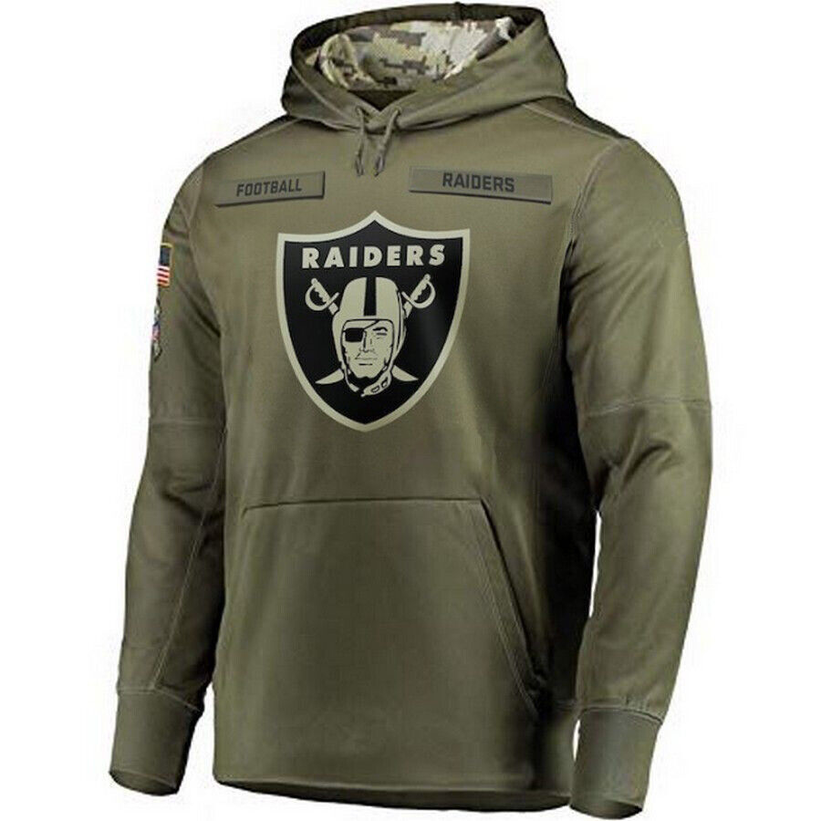 LV.Raiders Salute To Service Club Pullover Hoodie Player Jerseys -Stitched American Football Jerseys football jersey product view 1