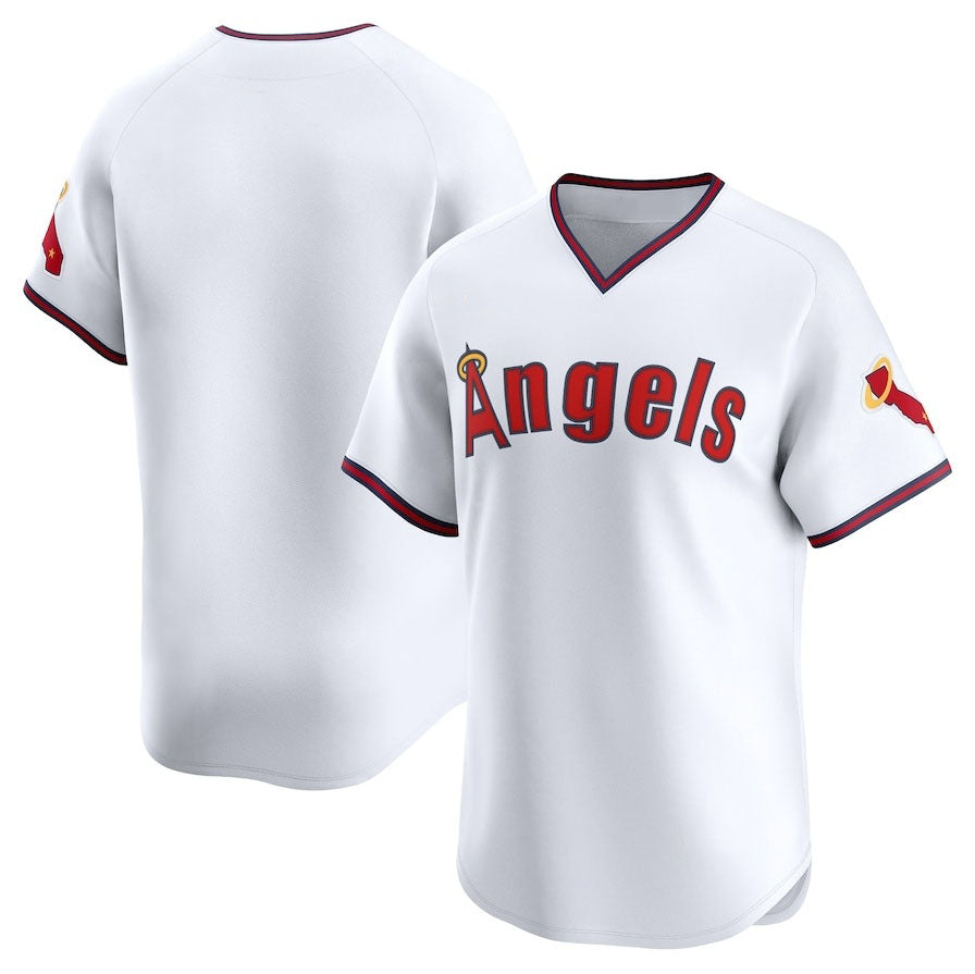 Los Angeles Angels Alternate Limited Jersey - White Stitched Baseball Jersey baseball jersey product view 1