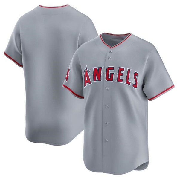 Los Angeles Angels Blank Gray Away Limited Baseball Stitched Jersey baseball jersey product view 1