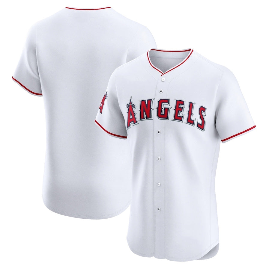 Los Angeles Angels Home Elite Jersey - White Stitched Baseball Jersey baseball jersey product view 1