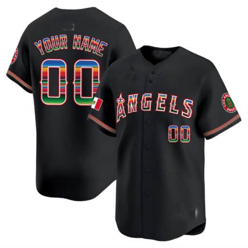 Custom Los Angeles Angels Mexico Vapor Premier Limited ¨C All Stitched Baseball Jersey baseball jersey product view 3