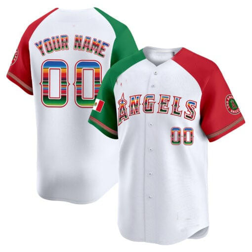 Custom Los Angeles Angels Mexico Vapor Premier Limited ¨C All Stitched Baseball Jersey baseball jersey product view 1