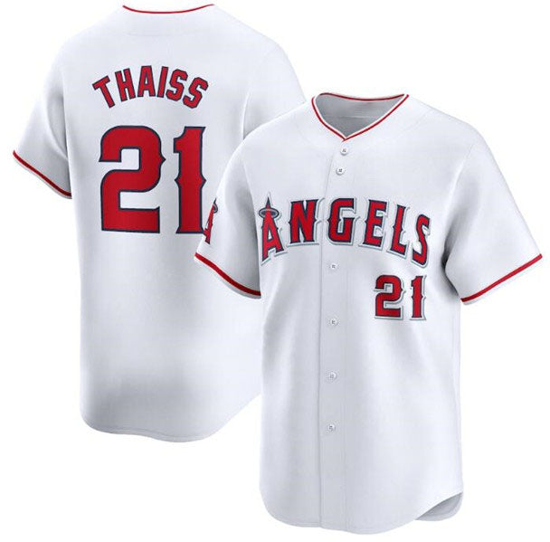 Los Angeles Angels #21 Matt Thaisse White Home Limited Baseball Stitched Jersey baseball jersey product view 1