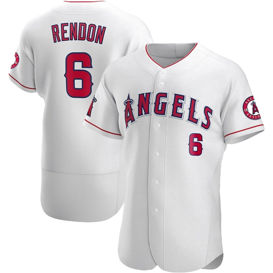 Los Angeles Angels #6 Anthony Rendon Authentic Player Jersey - White Stitched Baseball Jersey baseball jersey product view 1