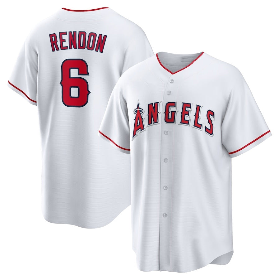 Los Angeles Angels #6 Anthony Rendon Home Replica Player Name Jersey - White Stitched Baseball Jersey baseball jersey product view 1