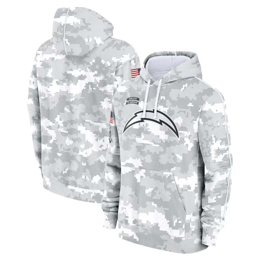 LA.Chargers Salute To Service Club Pullover Hoodie -Stitched American Football Jerseys Player Jersey football jersey product view 1