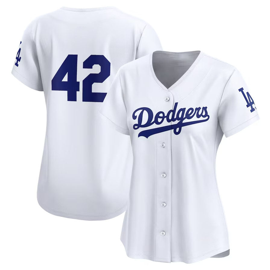 Los Angeles Dodgers 2024 #42 Jackie Robinson Day Home Limited Jersey ¨C White Stitches Baseball Jerseys baseball jersey product view 1