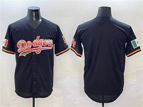 Los Angeles Dodgers Blank Black Mexico Limited Stitched Baseball Jersey baseball jersey product view 1