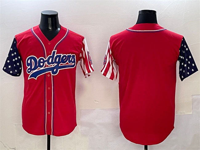 Los Angeles Dodgers Blank Red Limited Stitched Baseball Jersey baseball jersey product view 1