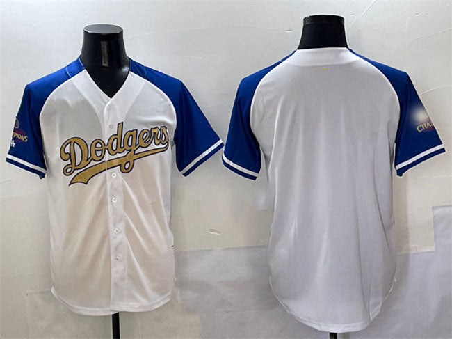 Los Angeles Dodgers Blank White Royal Gold 2024 World Series Champions Vapor Limited Stitched Baseball Jersey baseball jersey product view 1