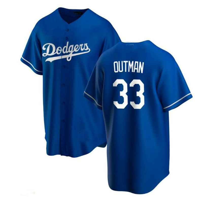 Los Angeles Dodgers #33 James Outman Royal Alternate Replica Custom Jersey Baseball Jerseys baseball jersey product view 1