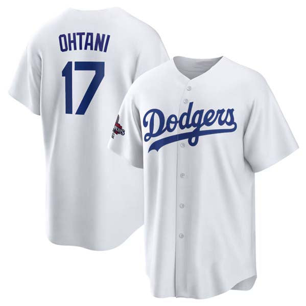 Los Angeles Dodgers #17 Shohei Ohtani White 2024 World Series Champions Home Stitched Baseball Jersey baseball jersey product view 1