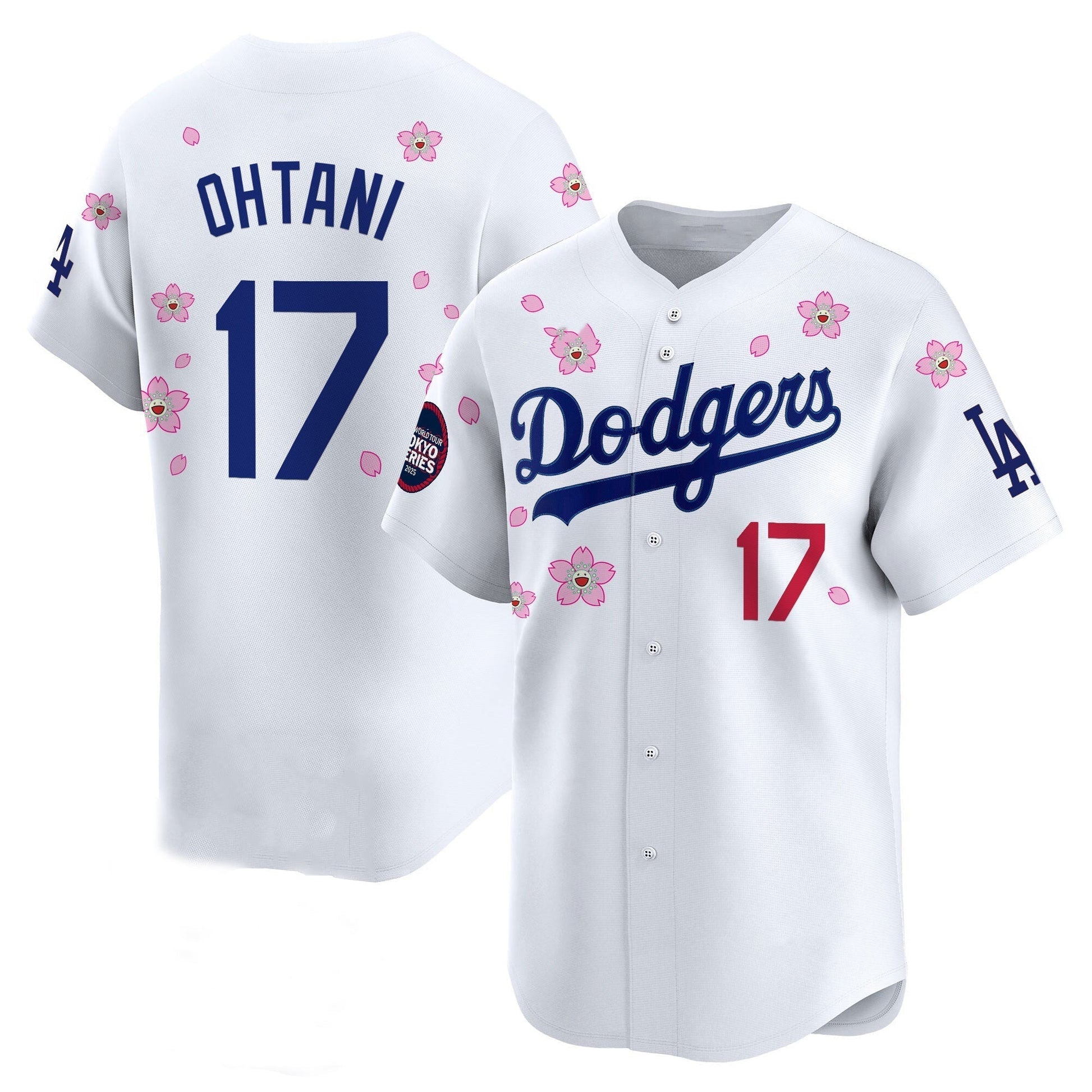 Los Angeles Dodgers #17 Shohei Ohtani White 2025 Tokyo Series Limited Stitched Baseball Jersey baseball jersey product view 1