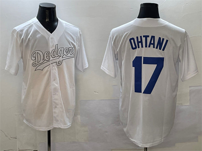 Los Angeles Dodgers #17 Shohei Ohtani White Fashion Cool Base Stitched Baseball Jersey baseball jersey product view 1