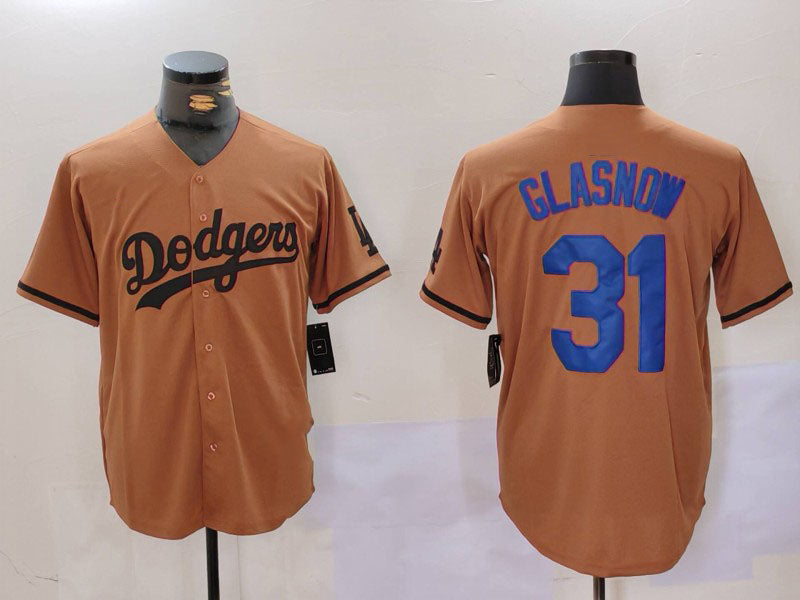 Los Angeles Dodgers #31 Tyler Glasnow Olive Cool Base Limited Stitched Baseball Jerseys baseball jersey product view 1