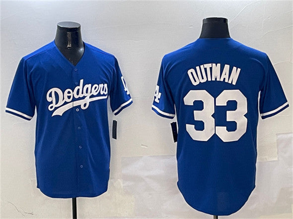 Los Angeles Dodgers #33 James Outman Royal Cool Base Stitched Baseball Jersey baseball jersey product view 1