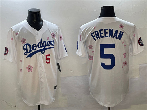 Los Angeles Dodgers #5 Freddie Freeman White 2025 Tokyo Series Limited Stitched Baseball Jersey baseball jersey product view 1