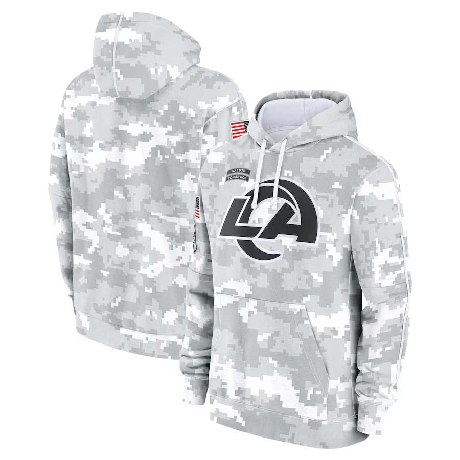 LA.Rams Salute To Service Club Pullover Hoodie -Stitched American Football Jerseys Player Jersey football jersey product view 1