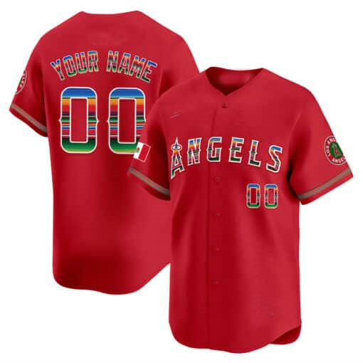 Custom Los Angeles Angels Mexico Vapor Premier Limited ¨C All Stitched Baseball Jersey baseball jersey product view 1