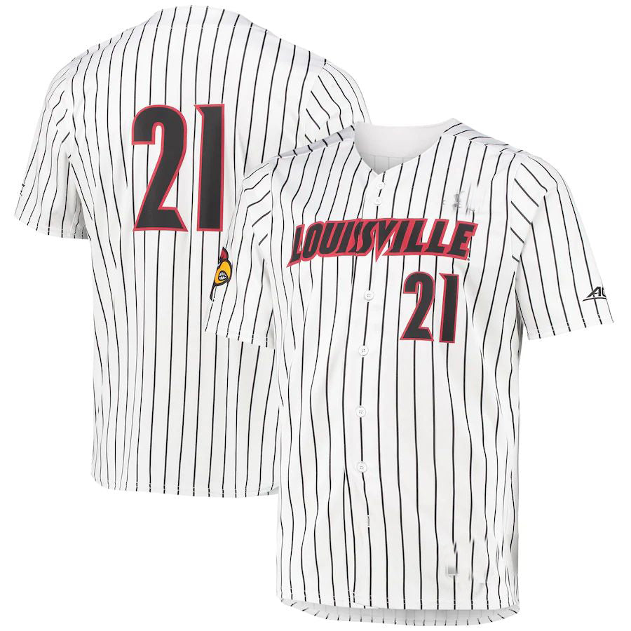 #21 L.Cardinals Replica Baseball Jersey White Stitched American College Jerseys baseball jersey product view 1