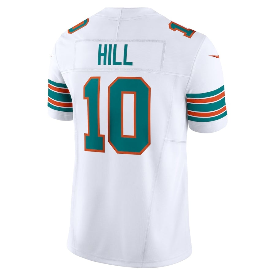 M.Dolphins #10 Tyreek Hill White Player Vapor F.U.S.E. Limited Stitched American Football Jerseys football jersey product view 1