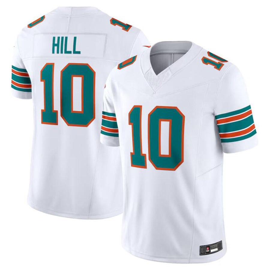 #10 Tyreek Hill Player M.Dolphins White Vapor F.U.S.E. Limited American Stitched Football Jerseys football jersey product view 2