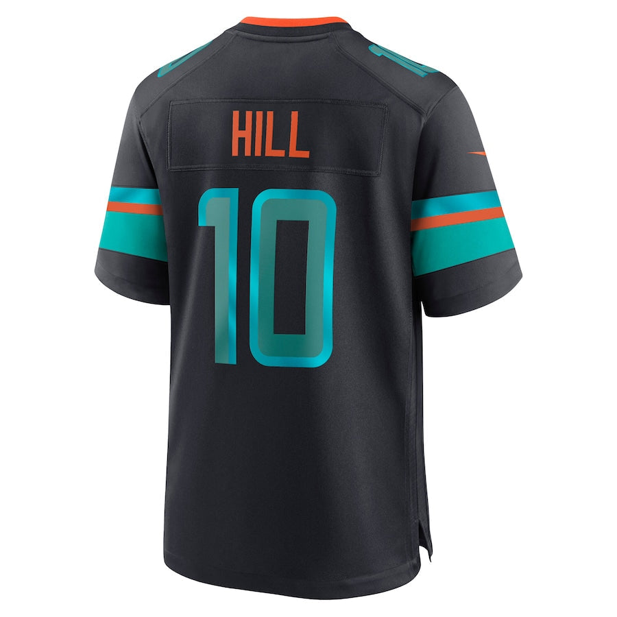 M.Dolphins #10 Tyreek Hill Player Blue Rivalries Collection Game Football Jerseys football jersey product view 1