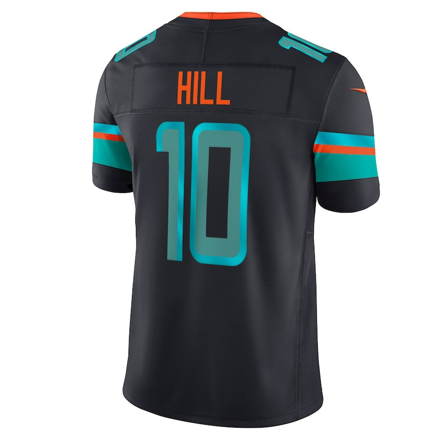 M.Dolphins #10 Tyreek Hill Player Blue Rivalries Collection Vapor Limited Football Jerseys football jersey product view 1