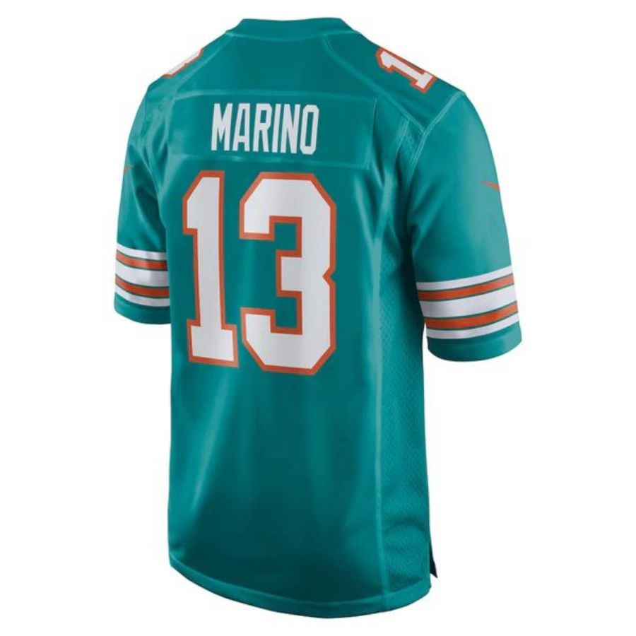 #13 Dan Marino Player M.Dolphins Aqua Game Stitched Football Jerseys football jersey product view 1