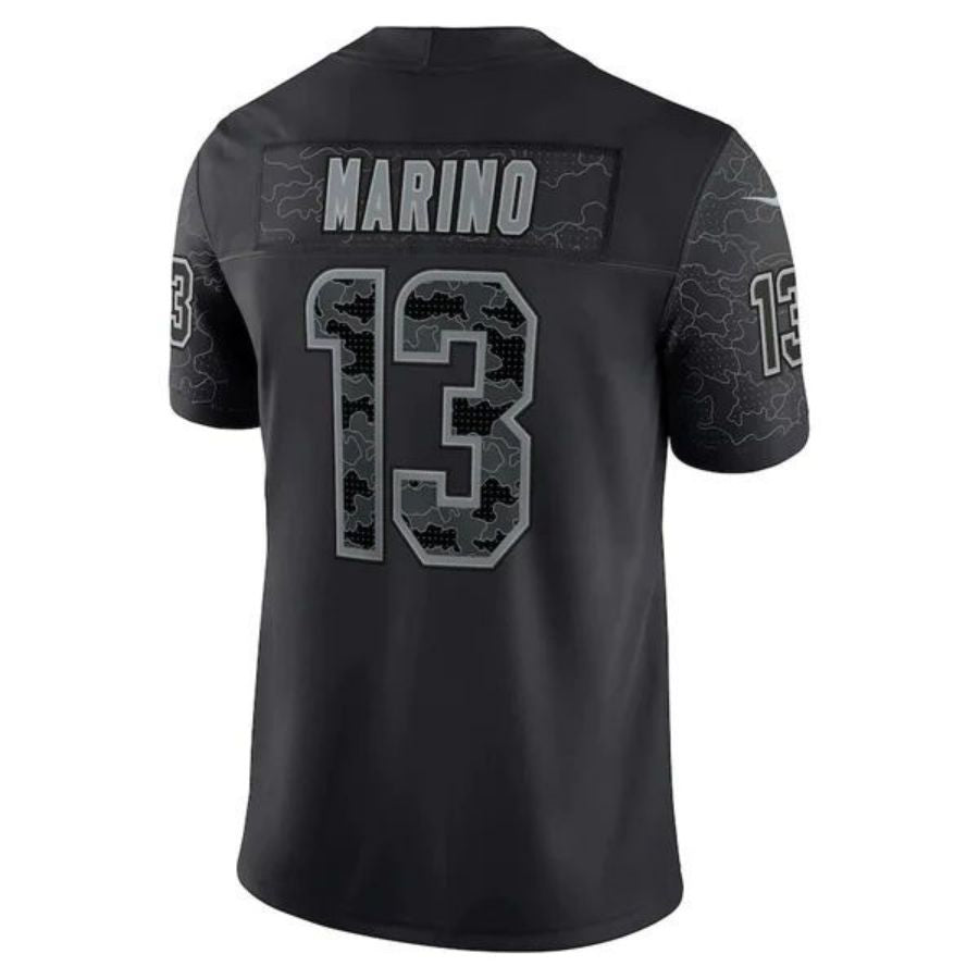 #13 Dan Marino Player M.Dolphins Black Retired Player RFLCTV Limited Football Jerseys football jersey product view 1