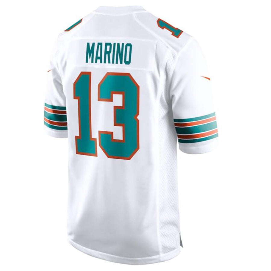 #13 Dan Marino Player M.Dolphins White Game Football Jerseys football jersey product view 1