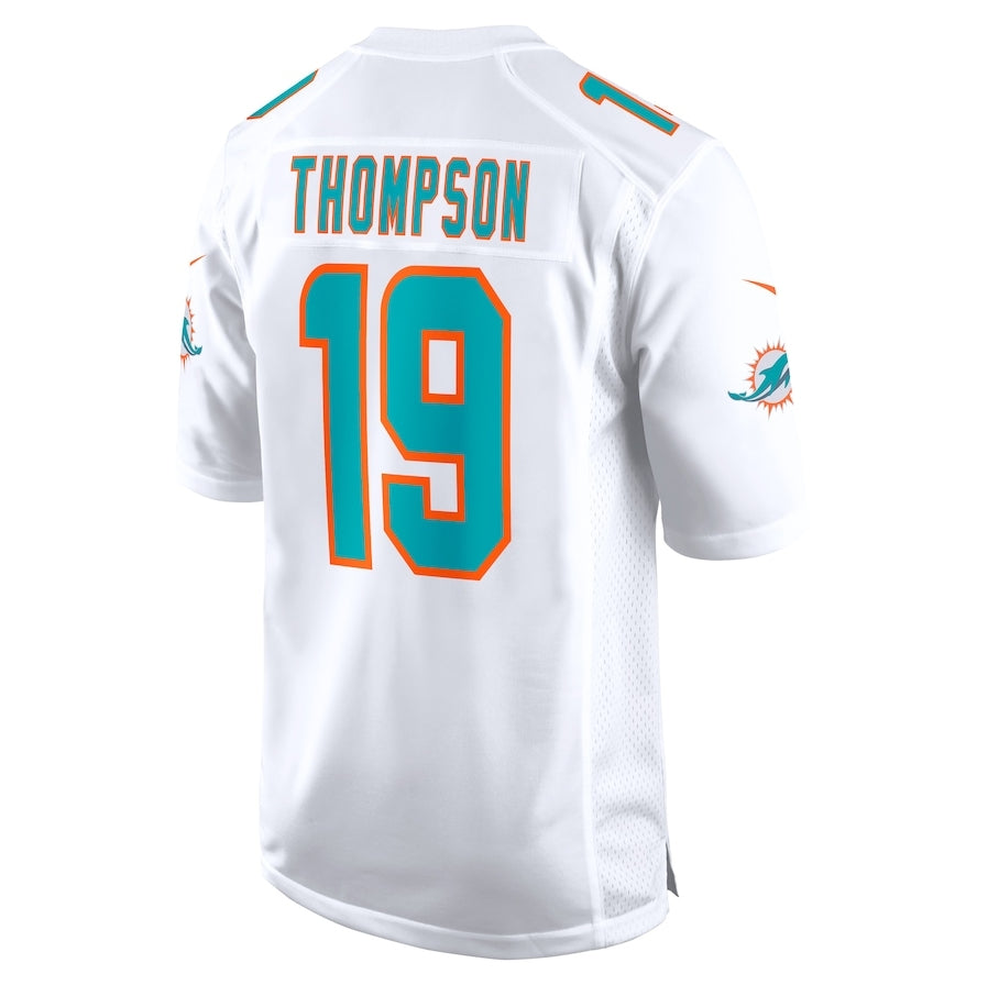 M.Dolphins #19 Skylar Thompson White Game Player Stitched American Football Jerseys football jersey product view 1