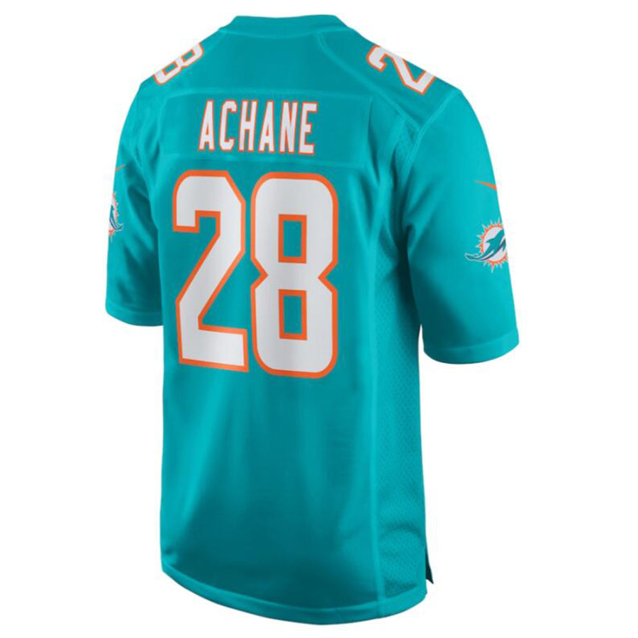 #28 Devon Achane Player M.Dolphins Aqua Game Stitched Football Jerseys football jersey product view 1