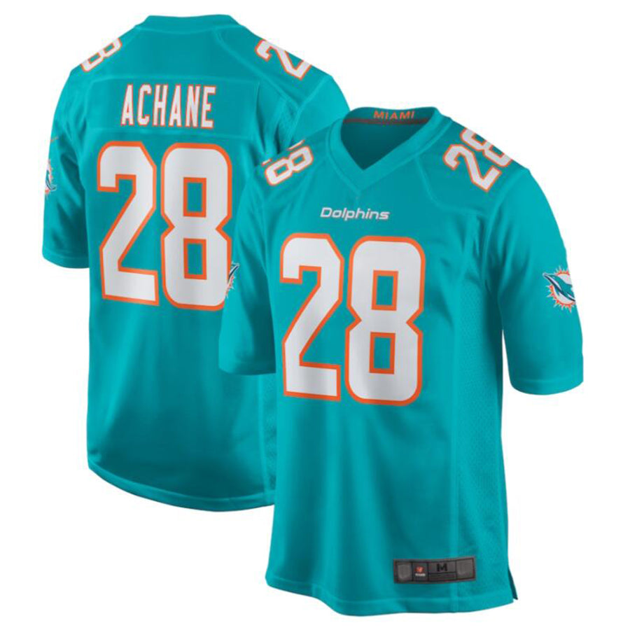 #28 Devon Achane Player M.Dolphins Aqua Game Stitched Football Jerseys football jersey product view 2