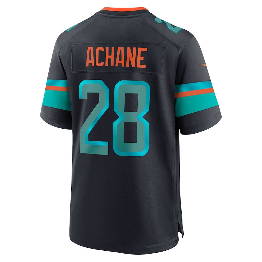 M.Dolphins #28 De?¡¥Von Achane Player Blue Rivalries Collection Game Football Jerseys football jersey product view 1
