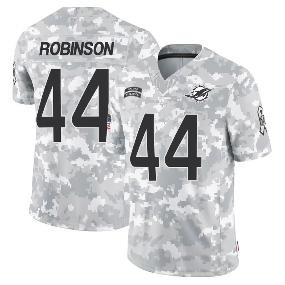 M.Dolphins #44 Chop Robinson Player Arctic Camo Salute to Service Limited Football Jerseys football jersey product view 1