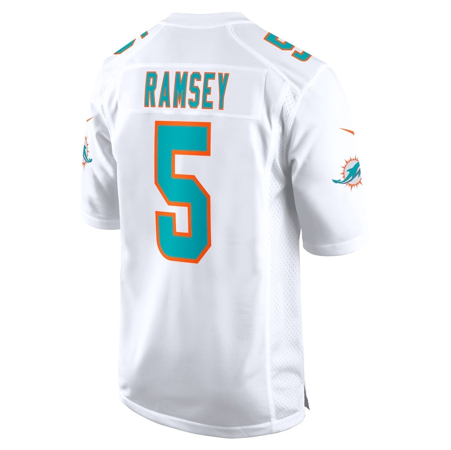 M.Dolphins #5 Jalen Ramsey Player White Game Stitched American Football Jerseys football jersey product view 1