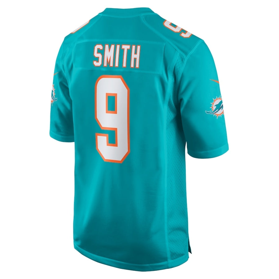 M.Dolphins #9 Jonnu Smith Player Aqua Game Stitched American Football Jerseys football jersey product view 1