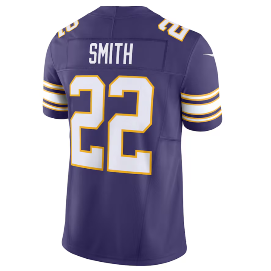 #22 Harrison Smith Player MN.Vikings Player Purple Classic Vapor F.U.S.E. Limited Football Jerseys football jersey product view 1