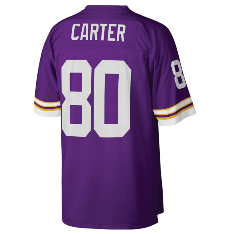 MN.Vikings #80 Cris Carter Player Purple Legacy Replica Stitched Football Jerseys football jersey product view 1