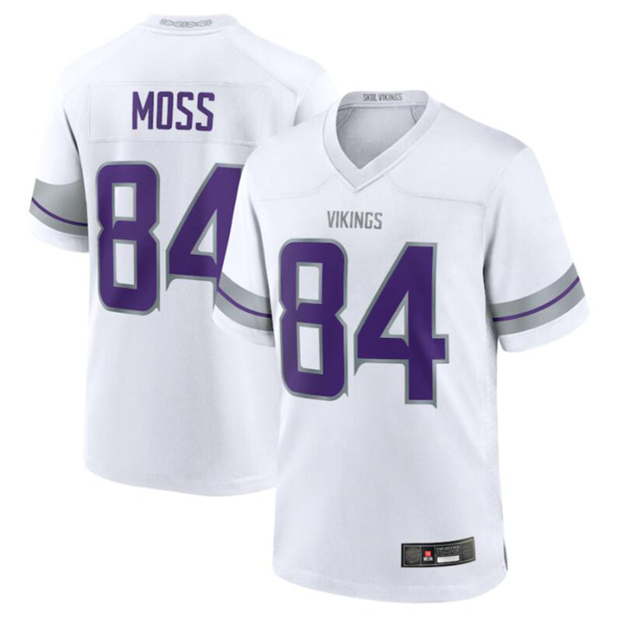 MN.Vikings #84 Randy Moss Player White Game Stitched Football Jerseys football jersey product view 2