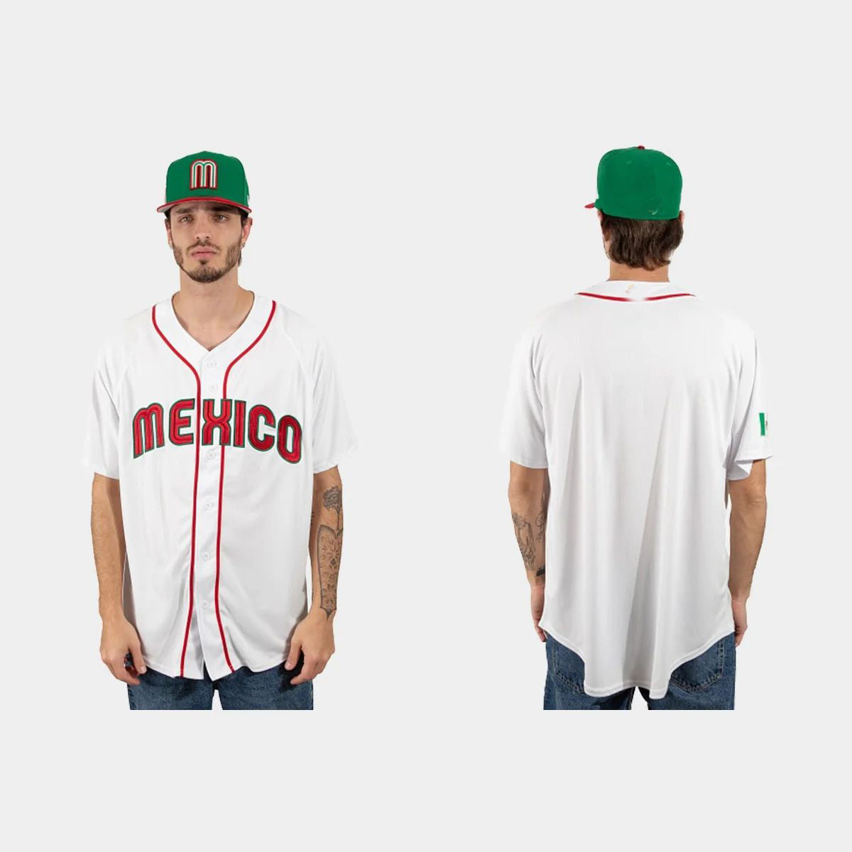 MEXICO BASEBALL 2023 WORLD BASEBALL CLASSIC JERSEY ¨C WHITE Stitches Baseball Jerseys baseball jersey product view 1
