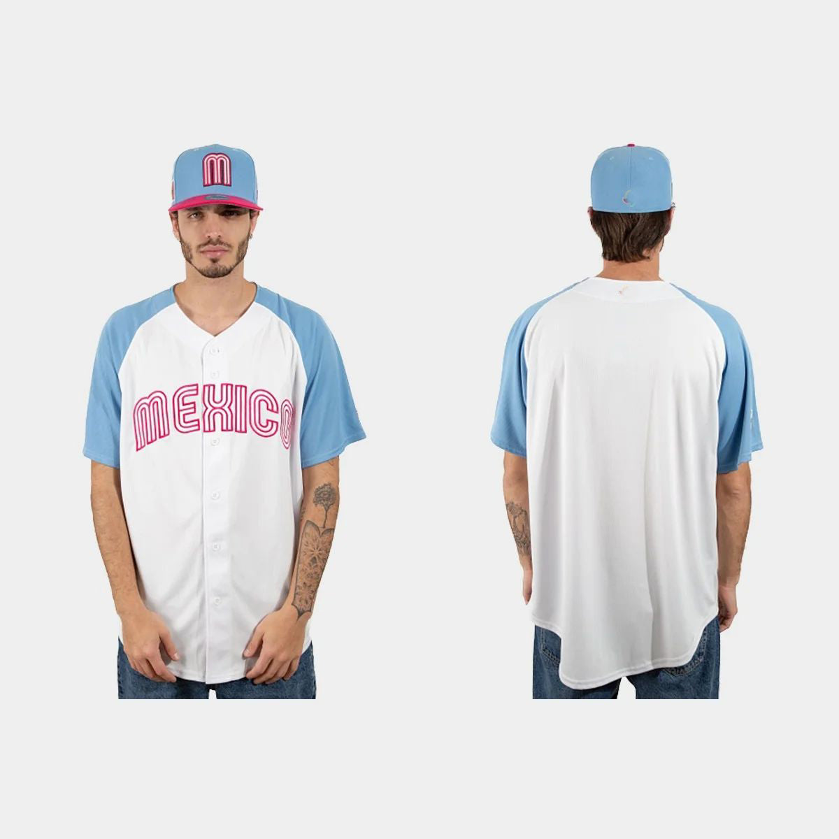 MEXICO BASEBALL 2023 WORLD BASEBALL CLASSIC JERSEY ¨C WHITE BLUE Stitches Baseball Jerseys baseball jersey product view 1