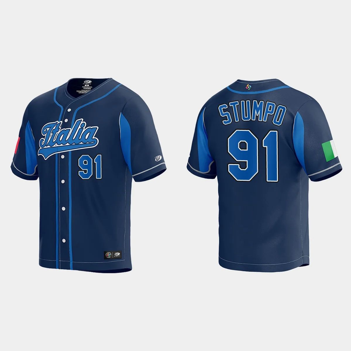 #91 MITCHELL STUMPO WORLD BASEBALL CLASSIC 2023 WORLD BASEBALL CLASSIC JERSEY ¨C NAVY Stitches Baseball Jerseys baseball jersey product view 1