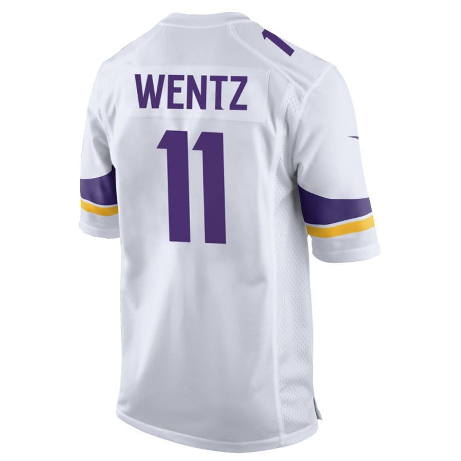 MN.Vikings #11 Carson Wentz Player White Home Game Football Jerseys football jersey product view 1