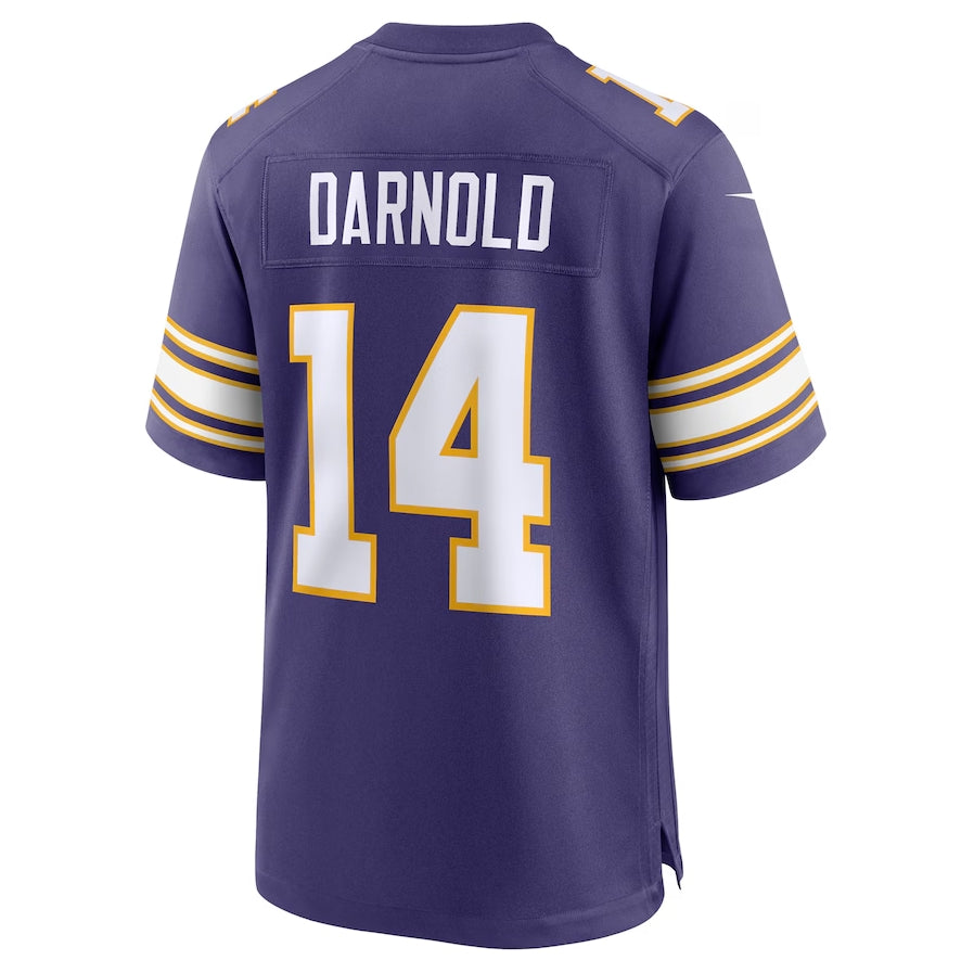 MN.Vikings #14 Sam Darnold Player Purple Game Stitched American Football Jerseys football jersey product view 1